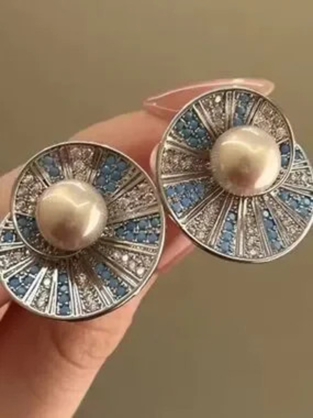 Aurelia Soleil Pearl Medallion Earrings
